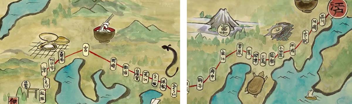 江戶時代伊勢神宮參拜路線圖