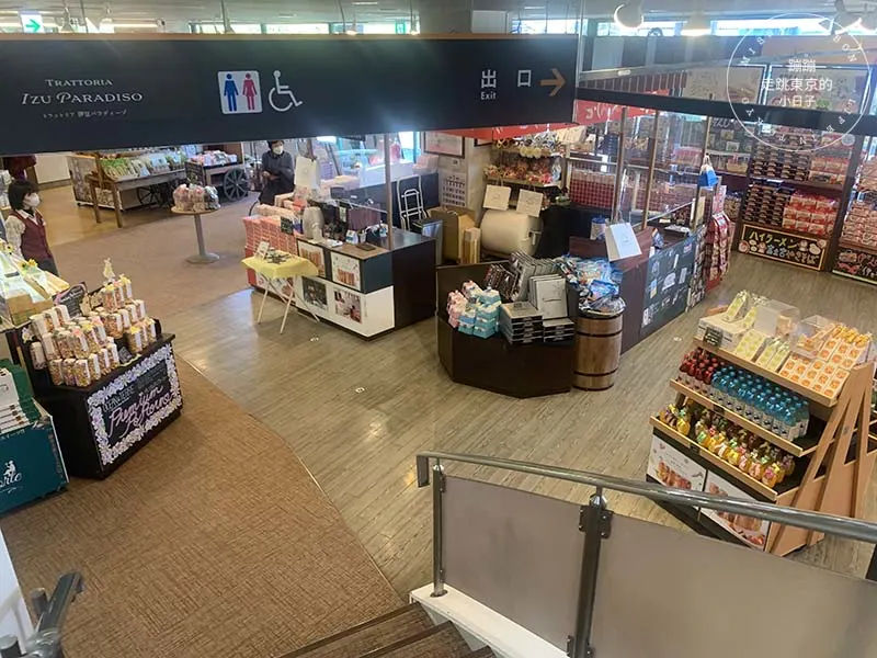 靜岡伊豆全景公園纜車站與紀念品賣場