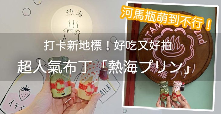 熱海必吃甜點！超人氣「熱海プリン」河馬瓶×夢幻澡堂風好拍又好吃！